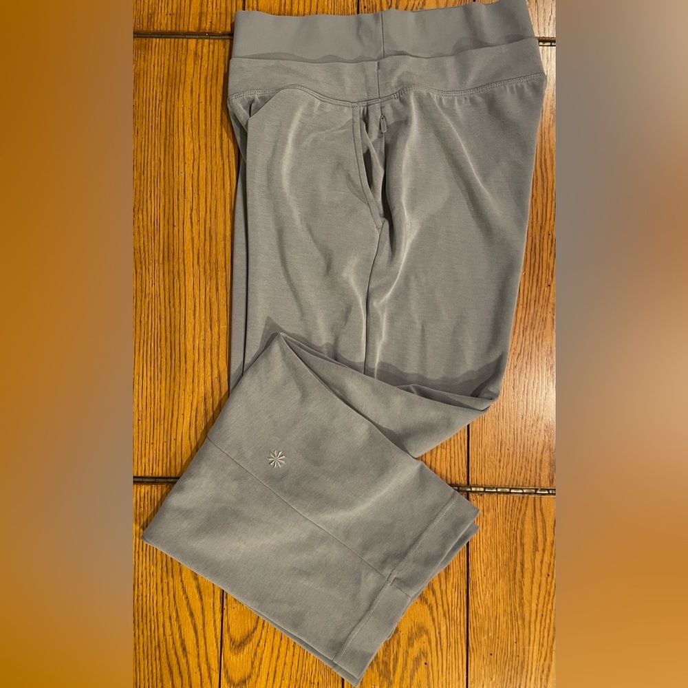 EUC ATHLETA Grey high waisted pants, size XS